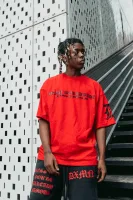 ALREADY FAMOUS Oversized Tee (Red) 6