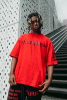 ALREADY FAMOUS Oversized Tee (Red) 8