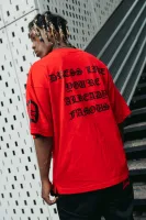 ALREADY FAMOUS Oversized Tee (Red) 10