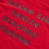ALREADY FAMOUS Oversized Tee (Red) 4