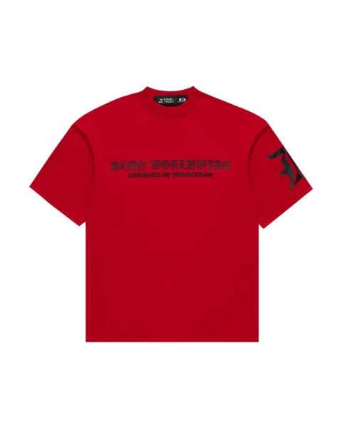 ALREADY FAMOUS Oversized Tee (Red)