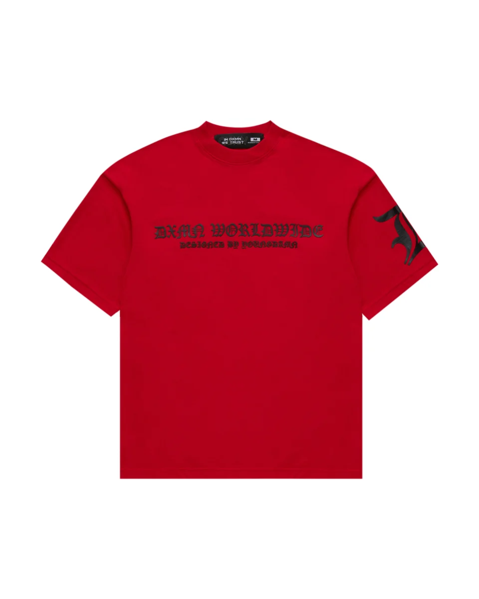 ALREADY FAMOUS Oversized Tee (Red)