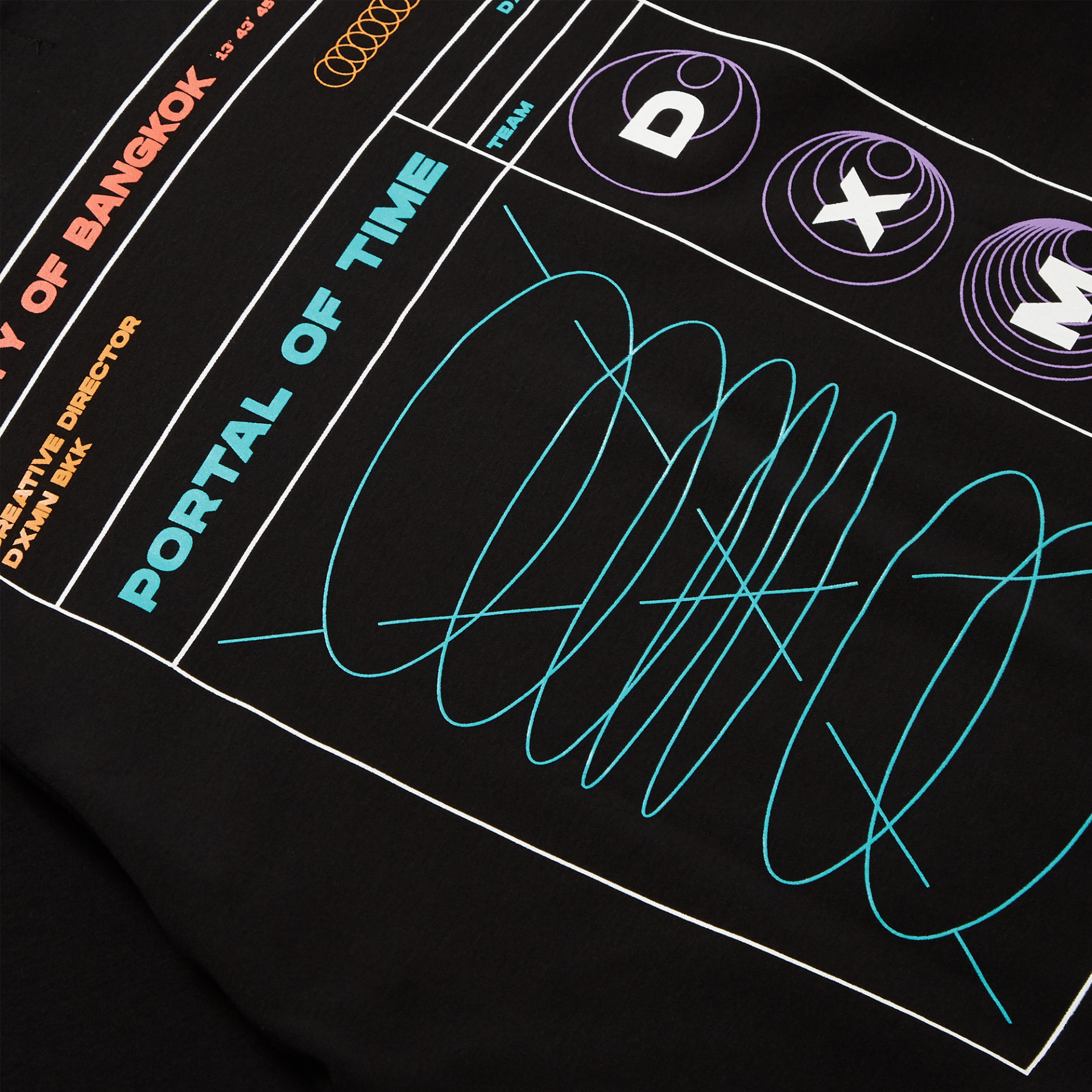 Portal of time Oversized Tee (Black) 4