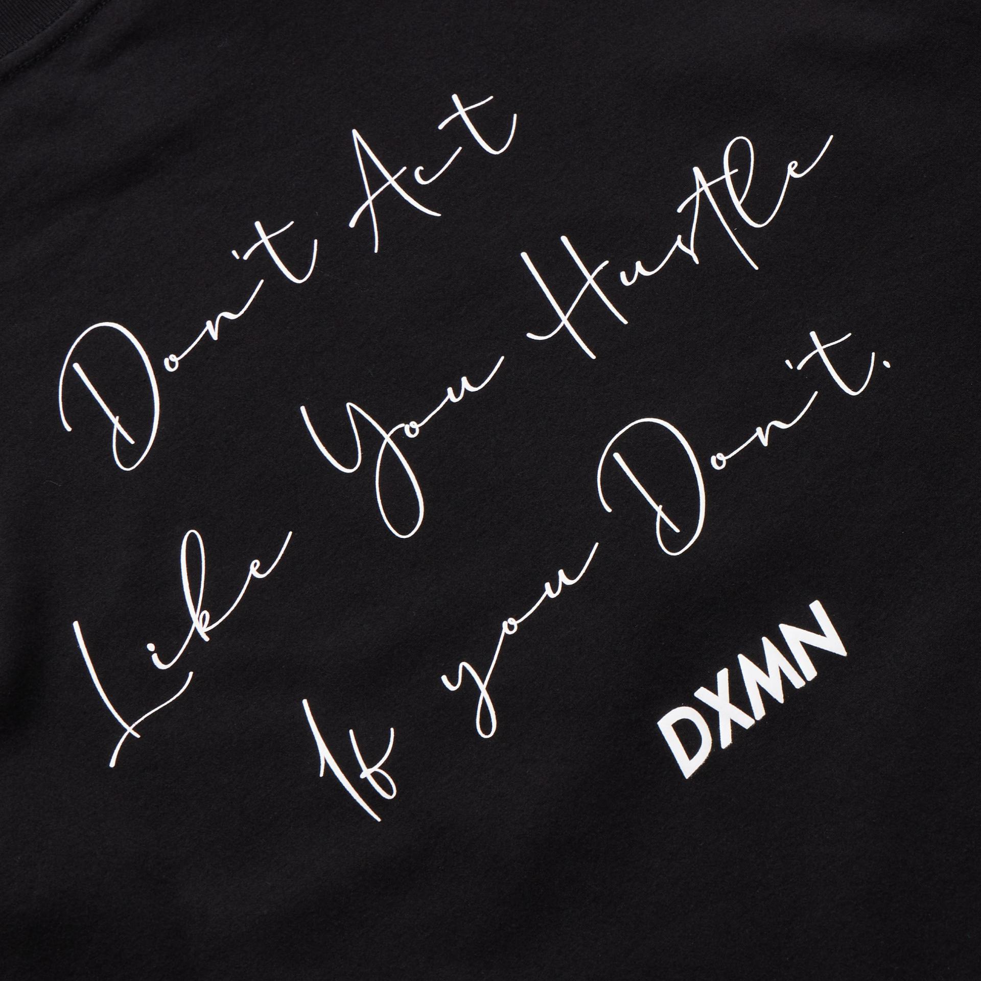 DXMN HUSTLE Oversized Tee (Black) 4