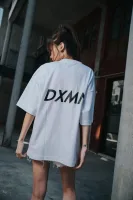 Double Logo Oversized Tee (White) 6