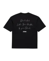 DXMN HUSTLE Oversized Tee (Black) 3