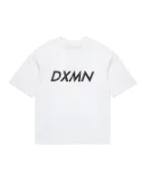 Double Logo Oversized Tee (White) 3