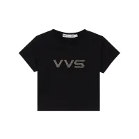 VVS DIAMOND (Black) Baby tee 1